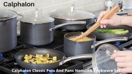 Calphalon Classic Pots And Pans Nonstick Cookware Brand Set
