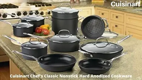 Cuisinart Chef's Classic Nonstick Hard Anodized Cookware Set