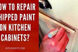 How To Repair Chipped Paint On Kitchen Cabinets? With 8 Easy Steps