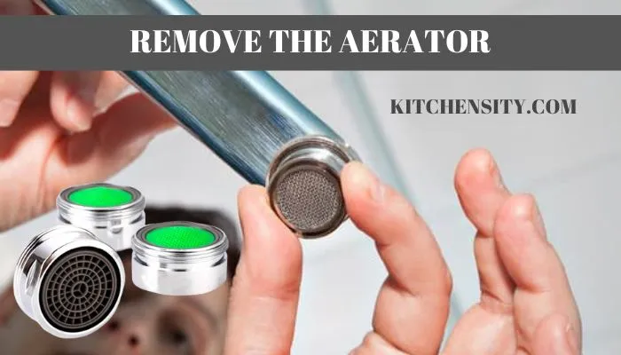 How Do I Remove The Aerator From A Delta Pull-Down Faucet