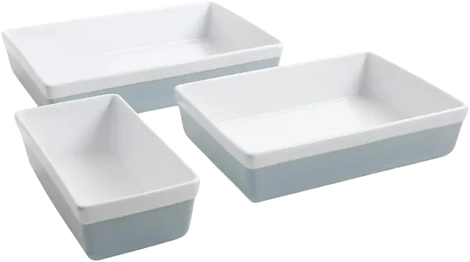 Martha Stewart 3 Piece Stoneware Bakeware