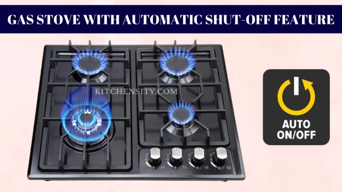 Gas Stove with Automatic Shut-Off Feature