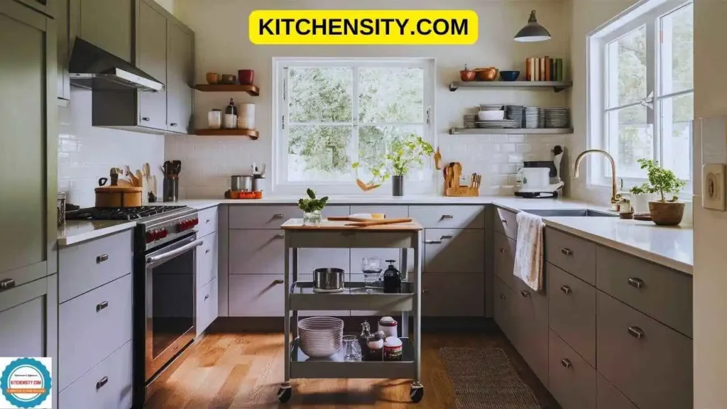 How to Organize a Small Kitchen: 10 Innovative Ideas to Maximize Space 8 Add Rolling Storage for transporting kitchen items