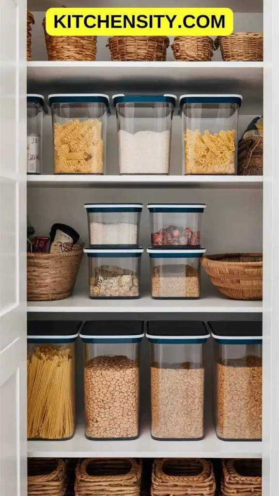 How to Organize a Small Kitchen: 10 Innovative Ideas to Maximize Space 6 Use Clear Containers for Pantry Items