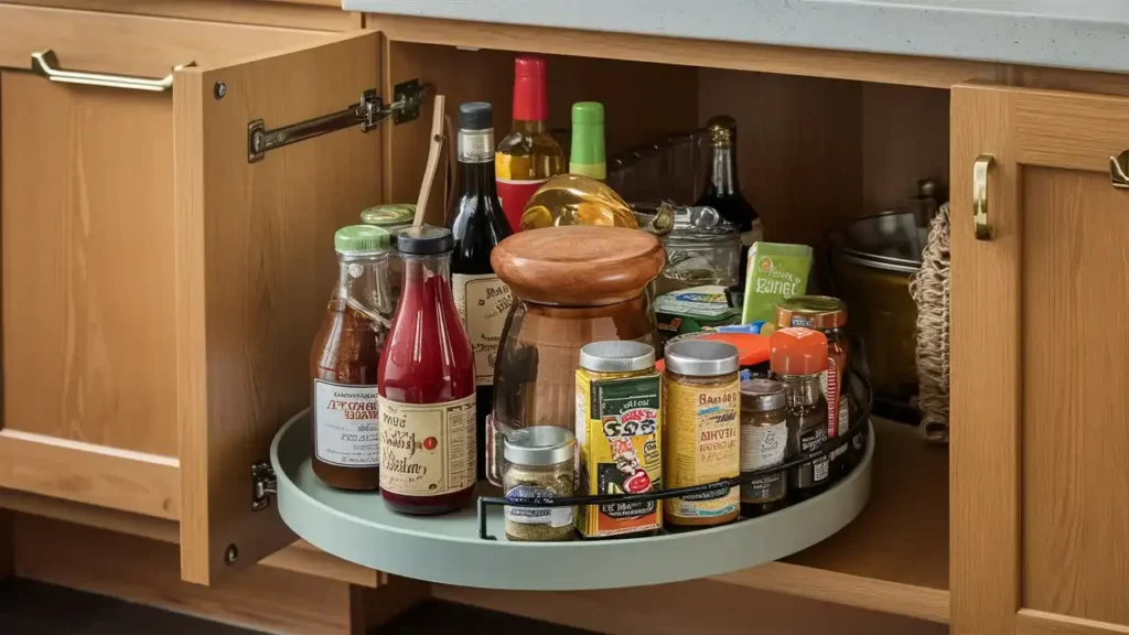 23 Brilliant Space-Saving Hacks to Transform Your Kitchen 11 Hack 23: Lazy Susans