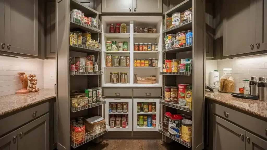 23 Brilliant Space-Saving Hacks to Transform Your Kitchen 4 Hack 4: Pull-Out Pantry Shelves
