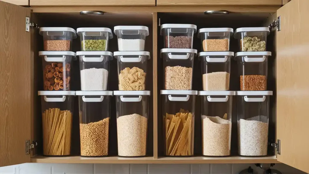 23 Brilliant Space-Saving Hacks to Transform Your Kitchen 8 Hack 8: Stackable Storage Containers